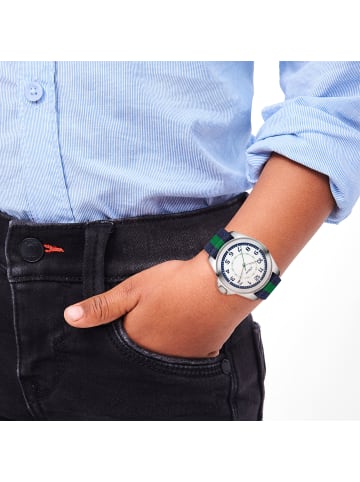 s.Oliver Armbanduhr mit gestreiftem Canvasband in mehrfarbig