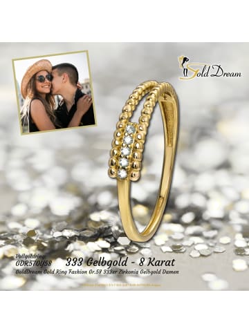 GoldDream 333 Gelbgold - 8 Karat Damen Ringe Fashion Fingerring  58 (18,5)