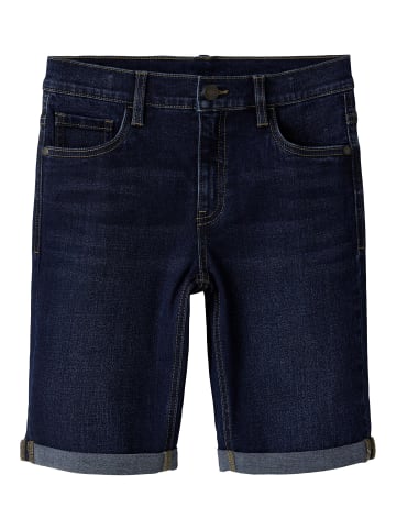 TWO SOON Jeansshorts in Dark Blue Denim