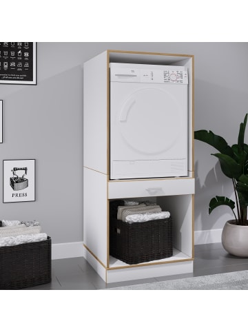 VCM  Überbauschrank Waschmaschine Überbau Rislo OP XL in Weiß