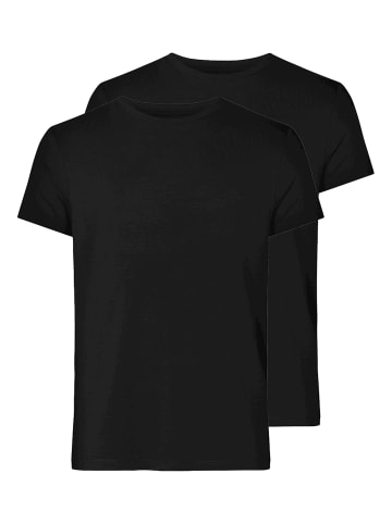 Resteröds Unterhemd / Shirt kurzarm Bamboo in Schwarz