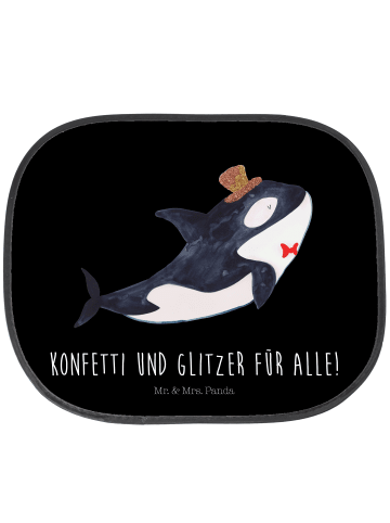 Mr. & Mrs. Panda Sonnenschutz Autoscheibe Orca Zylinder mit Spruch in Schwarz