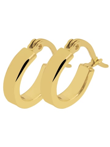 Adeliás Damen Ohrringe – Creole aus Edelstahl in gold