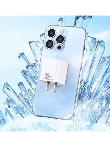 Remax Remax Wall Charger Batt Series PD QC 33W RP-U26 1x USB + 1x USB-C Weiß