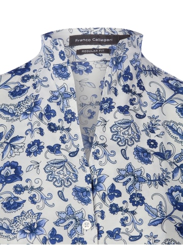 Franco Callegari Bluse in weiß indigo - 0072