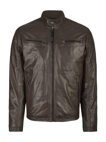 HECHTER PARIS Lederjacke in blackbrown