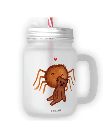 Mr. & Mrs. Panda Glas Spinne Agathe Teddy ohne Spruch in Transparent