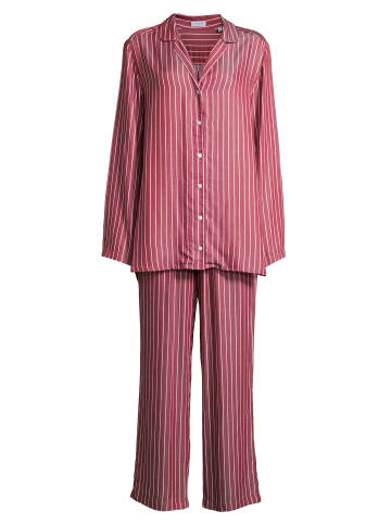 Seidensticker Pyjama Classic Web in Rot