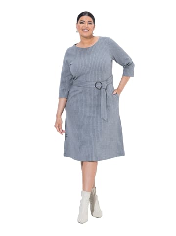 Ulla Popken Kleid in mittel grau melange