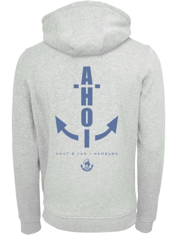 F4NT4STIC Hoodie AHOI Knut & Jan Hamburg in grau meliert