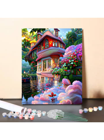 ARTNANAS DIY Malen nach Zahlen Set-"Märchenhaus" 