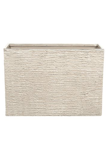 Beliani Outdoor Blumentopf EDESSA in Beige - (W) 80 x (H) 56 x (L) 34 cm