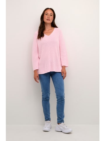 Kaffe Strickpullover KAmerian in Pink Mist