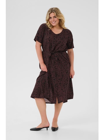 KAFFE curve Kleid KCbella Regular fit in Fudge/Black Flower Print