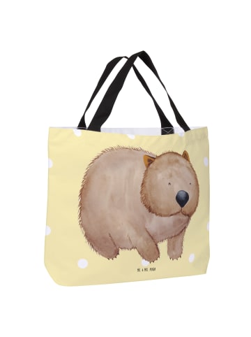 Mr. & Mrs. Panda Strandtasche Wombat ohne Spruch in Gelb Pastell