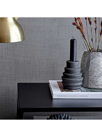 Bloomingville Kerzenhalter EMIN Schwarz Keramik 9x7 cm