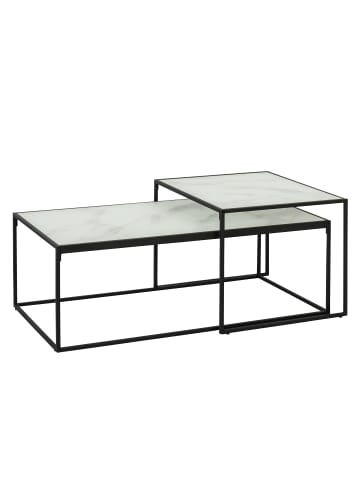 ebuy24 Satztische Bora Glas Weiß 100 x 50 cm