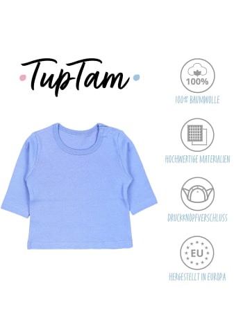 TupTam Baby Jungen Langarmshirt 5er Pack in blau Modell 3