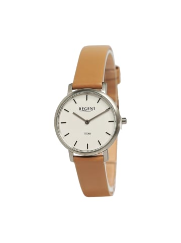 Regent Armbanduhr-Analog hellbraun mittel (ca. 31mm) Regent Lederarmband