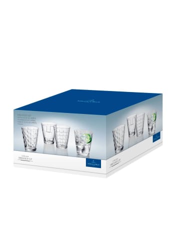 Villeroy & Boch 4er Set Wassergläser Dressed Up in Transparent 310 ml in transparent