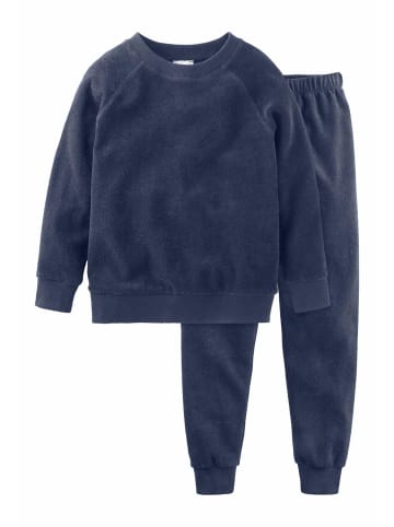 Hessnatur Frottee Pyjama Relaxed in mitternachtsblau