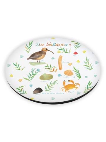 Mr. & Mrs. Panda magnet Wattenmeer mit Spruch in Bunt