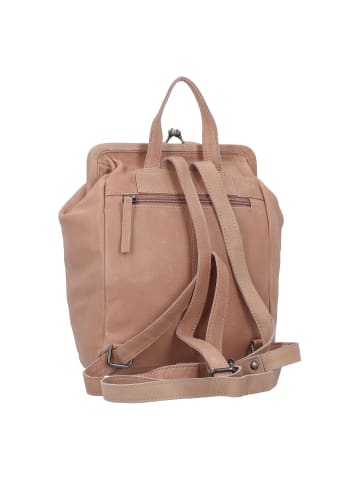 Greenburry Vintage washed City Rucksack Leder 27 cm in taupe