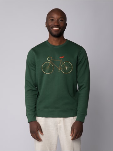 wat? Apparel Sweatshirt Fahrrad in Bottle Green