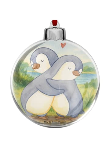 Mr. & Mrs. Panda Baumkugel Pinguine Kuscheln Design ohne Spruch in Weiß