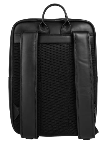 Bugatti Rucksack CLARK echt Leder in schwarz
