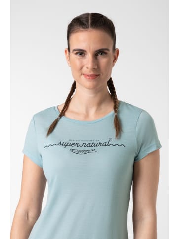 super.natural Merino T-Shirt in blau