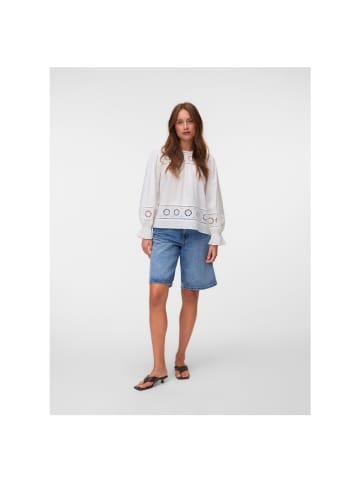 Vero Moda Langarmbluse in Snow White