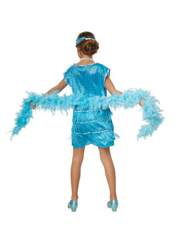tectake Stilechtes Outfit der 20er Jahre, blau