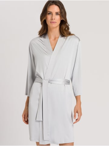 Hanro Bademantel Mae Kimono in silver grey