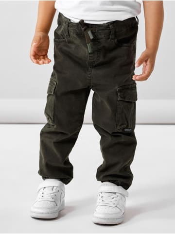 name it Cargo Jeans Hose Twill Chino Jogger Pants NMMBEN in Grün-3