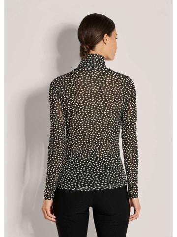 MADELEINE Elegantes Oberteil mit Pünktchen-Design in schwarz / wollweiß