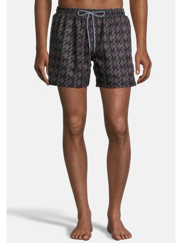 BECO the world of aquasports Badeshorts Schwimm Shorts Swim Shorts "Pepita" in schwarz-grau
