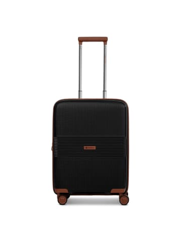 Farmhood Eco Edition 02 4 Rollen Kabinentrolley 55 cm mit Dehnfalte in black