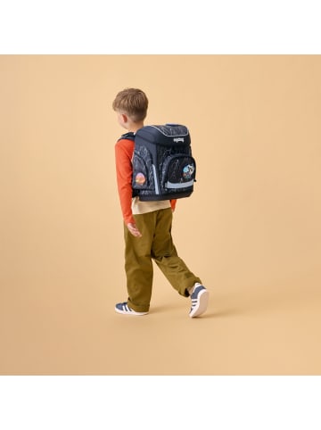 Ergobag Grundschulranzen-Set, CUBO "Super ReflektBär" 5-tlg. in Schwarz
