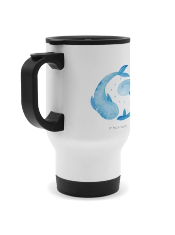 Mr. & Mrs. Panda Kaffee-Thermobecher Sternzeichen Fische ohne Sp... in Weiß