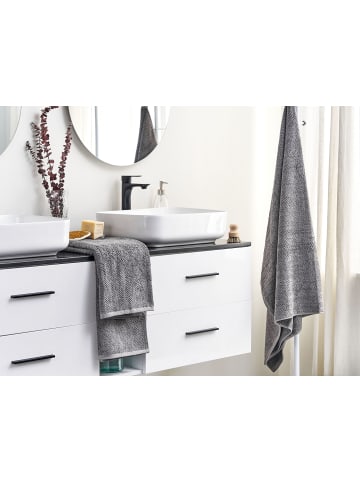 Beliani 2er-Set Handtuch MITIARO in Grau