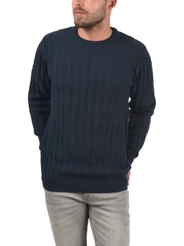 INDICODE Strickpullover IDPauletta 35415MM Strickpulli aus Grobstrick in dunkelblau