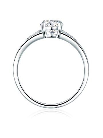 Trilani Ring aus Sterling Silber mit Zirkonia in silber