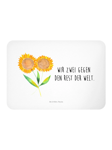 Mr. & Mrs. Panda Magnet Blume Sonnenblume mit Spruch in Weiß