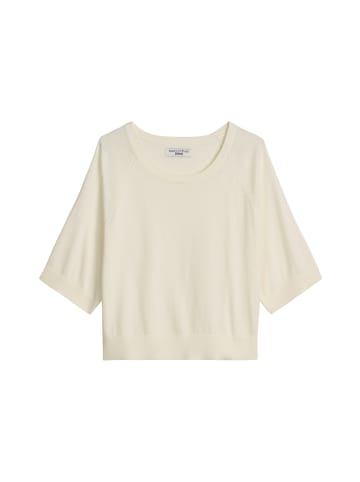 Marc O'Polo DENIM Kurzarm-Pullover relaxed in Creamy White
