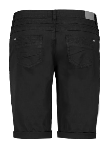 Sublevel Bermuda Shorts mit elastischem Materialmix in Schwarz