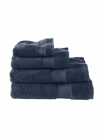Hessnatur Frottier Handtuch in tintenblau
