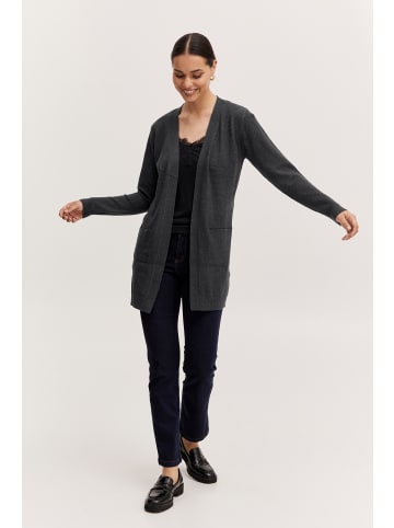 b. young Strickjacke BYNONINA Regular fit in Dark Grey Melange
