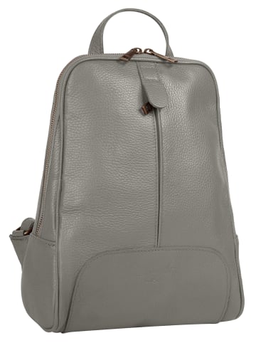 Samantha Look Rucksack echt Leder in grau