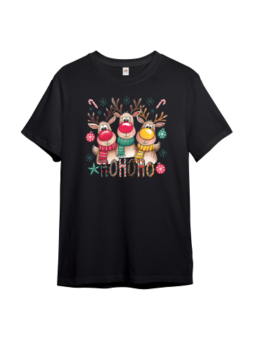 PAULGOS Kinder T-Shirt, HOHOHO in Schwarz